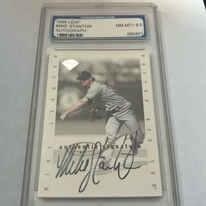 Mike Stanton 1996 Leaf Signature Extended Autograph Red Sox